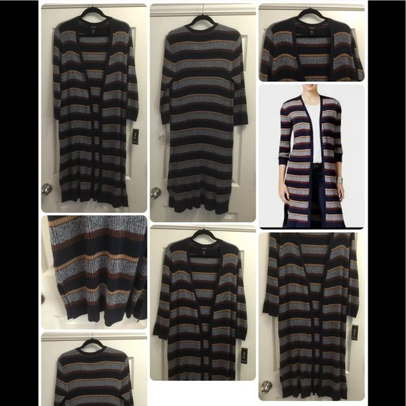 NWT STYLE CO Women’s Plus Long Duster Cardigan Stretchy Sz 2X - Picture 7 of 7